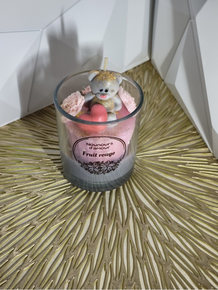Bougie Nounours d’amour Fruit Rouge