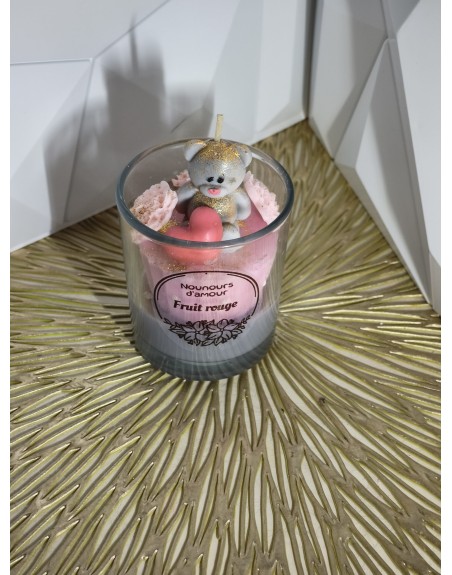 Bougie Nounours d’amour Fruit Rouge