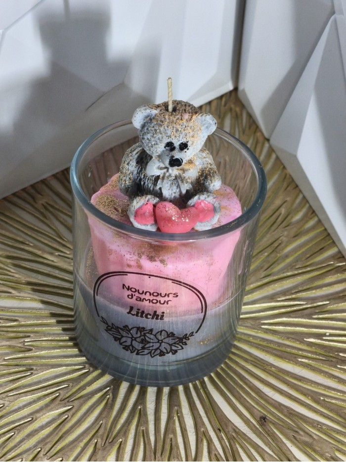 Bougie Nounours d’amour Litchi