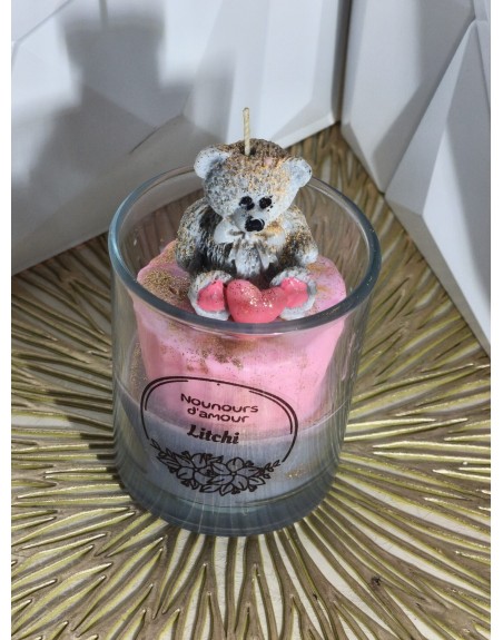 Bougie Nounours d’amour Litchi