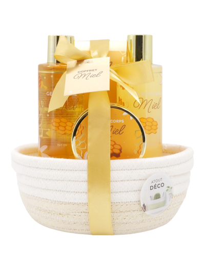 Coffret cadeau bicolore miel