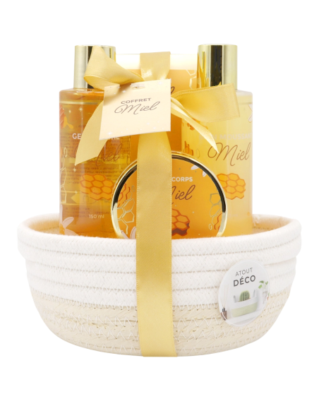 Coffret cadeau bicolore miel