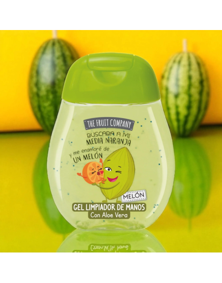 Gel désinfectant pour les mains au melon