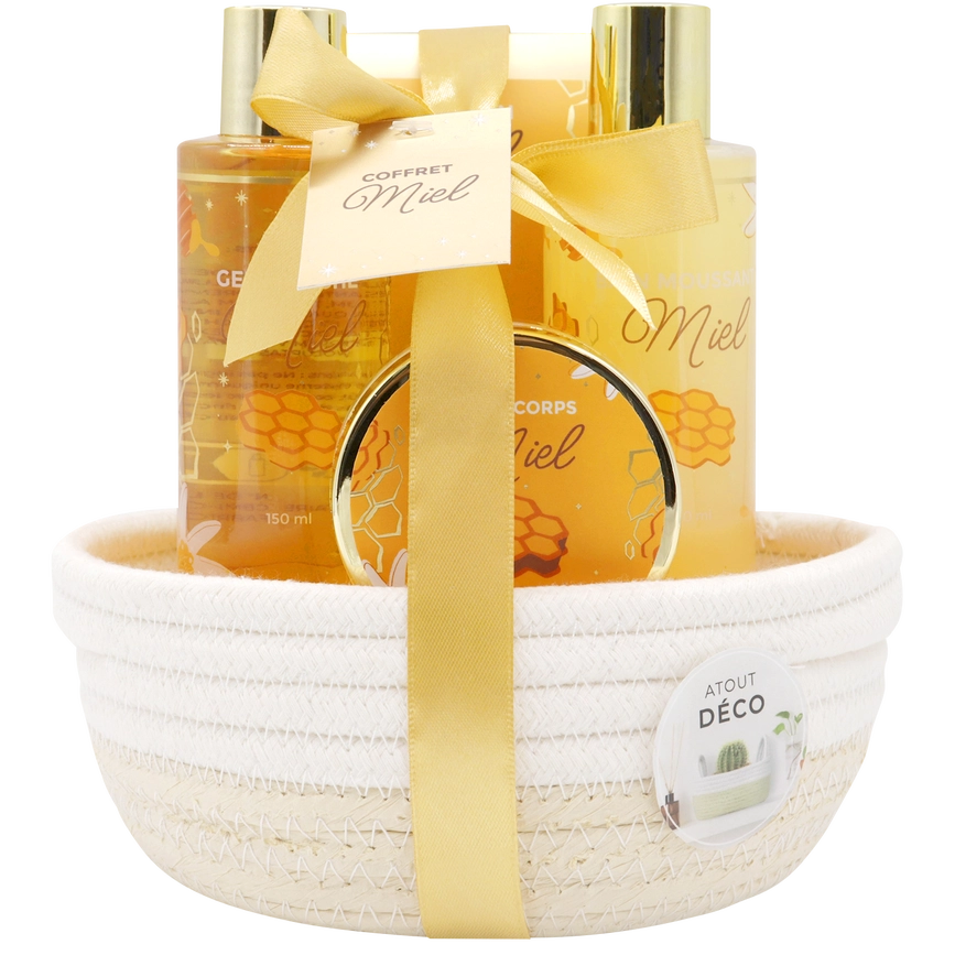 Coffret cadeau bicolore miel