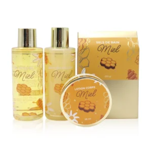 Coffret cadeau bicolore miel