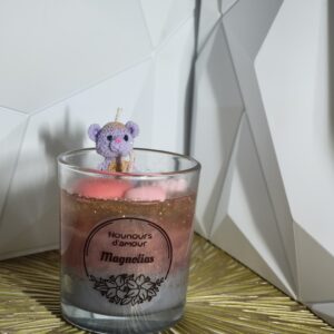 Bougie nounours d’amour Magnolia