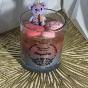 Bougie nounours d’amour Magnolia